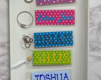 Laminated Name Tag Dots Large - Etsy