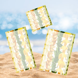 Lei Print Notepad | Floral Notepad | Teacher Appreciation Gift | Desk Pad | Hawaii Notepad | 3x3 3x6 4x6 Notepad | Stationery Set