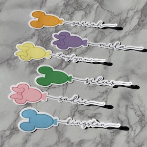 Mickey Balloon Name Sticker | Minnie Balloon Name Sticker | Waterproof Sticker | UV Resistant Sticker | Water Bottle Sticker | Laptop Decal