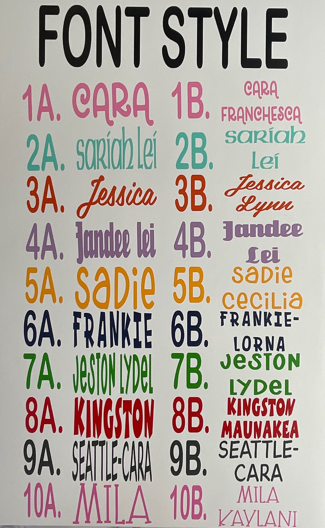 Laminated Name Tag Pattern Variety Large - Etsy