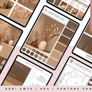 Marken-Farbpalette | Luxus-Farbpalette | Farbpalette mit CMYK, RGB & Hex Codes | Premium Farbpalette | Boho-Träume Bild 15
