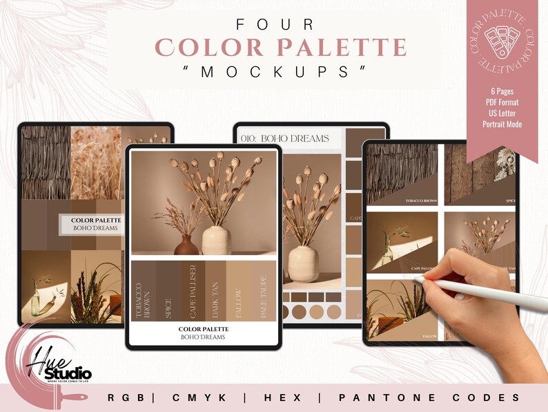 Marken-Farbpalette | Luxus-Farbpalette | Farbpalette mit CMYK, RGB & Hex Codes | Premium Farbpalette | Boho-Träume Bild 11