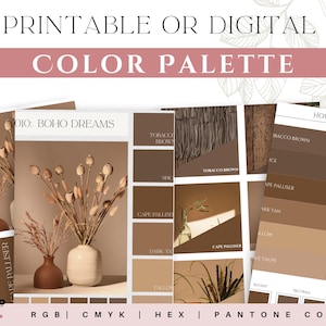 Marken-Farbpalette | Luxus-Farbpalette | Farbpalette mit CMYK, RGB & Hex Codes | Premium Farbpalette | Boho-Träume Bild 10