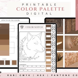 Marken-Farbpalette | Luxus-Farbpalette | Farbpalette mit CMYK, RGB & Hex Codes | Premium Farbpalette | Boho-Träume Bild 9