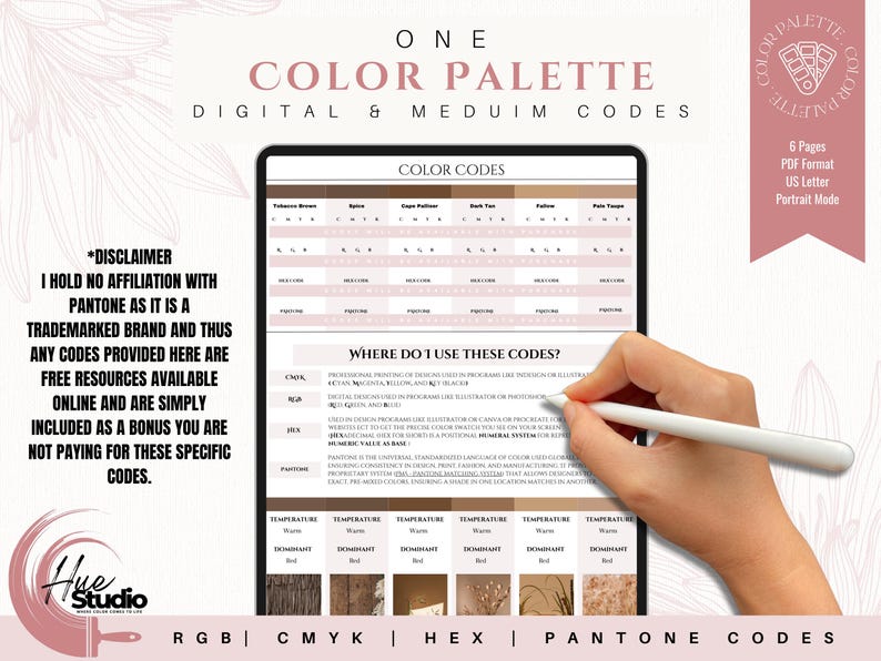 Marken-Farbpalette | Luxus-Farbpalette | Farbpalette mit CMYK, RGB & Hex Codes | Premium Farbpalette | Boho-Träume Bild 12