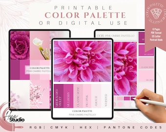 Pink Ombre Pastello Deluxe Farbpalette (Digitaler Download)