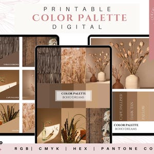 Marken-Farbpalette | Luxus-Farbpalette | Farbpalette mit CMYK, RGB & Hex Codes | Premium Farbpalette | Boho-Träume Bild 8
