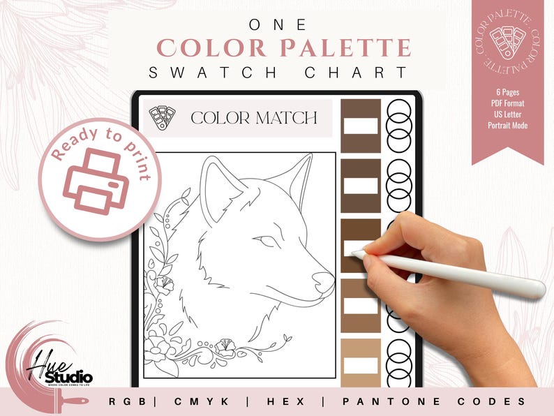 Marken-Farbpalette | Luxus-Farbpalette | Farbpalette mit CMYK, RGB & Hex Codes | Premium Farbpalette | Boho-Träume Bild 14