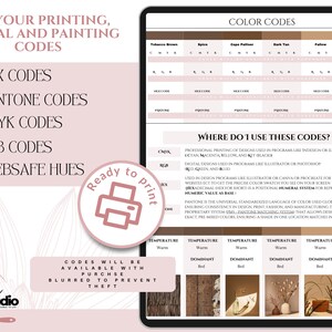 Marken-Farbpalette | Luxus-Farbpalette | Farbpalette mit CMYK, RGB & Hex Codes | Premium Farbpalette | Boho-Träume Bild 5