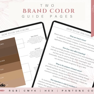 Marken-Farbpalette | Luxus-Farbpalette | Farbpalette mit CMYK, RGB & Hex Codes | Premium Farbpalette | Boho-Träume Bild 13