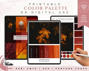 Autumn Leaves Color Palette: Warm, Deep Seasonal Tones (Digital Download)