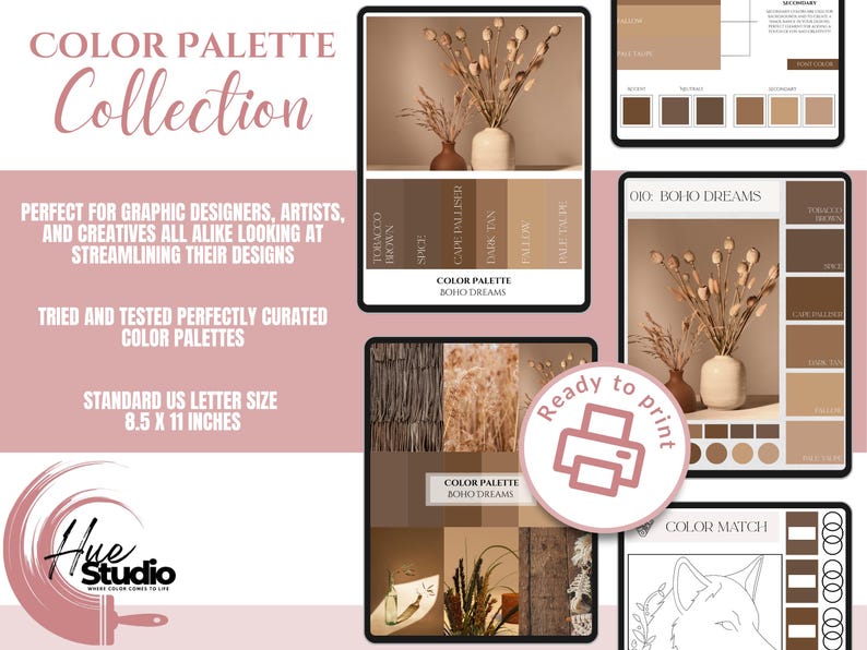 Marken-Farbpalette | Luxus-Farbpalette | Farbpalette mit CMYK, RGB & Hex Codes | Premium Farbpalette | Boho-Träume Bild 7