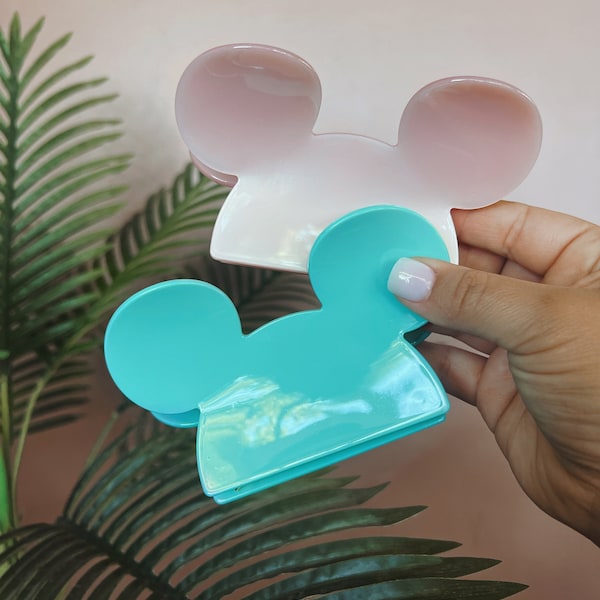 Mickey Mouse Black Claw Hair Clip Etsy