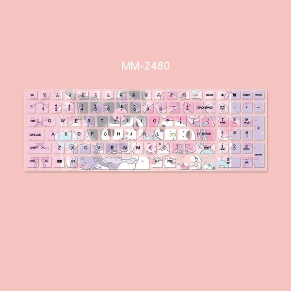 Anime Cartoon Keyboard Silicon Cover Mat Layout Protector for Macbook Air Pro 2017 2018 2019 2020 2021 MM-2480