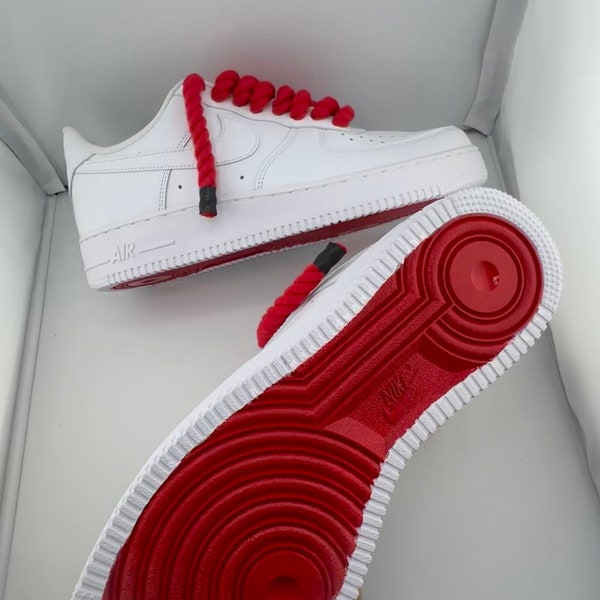 custom red bandana air force 1