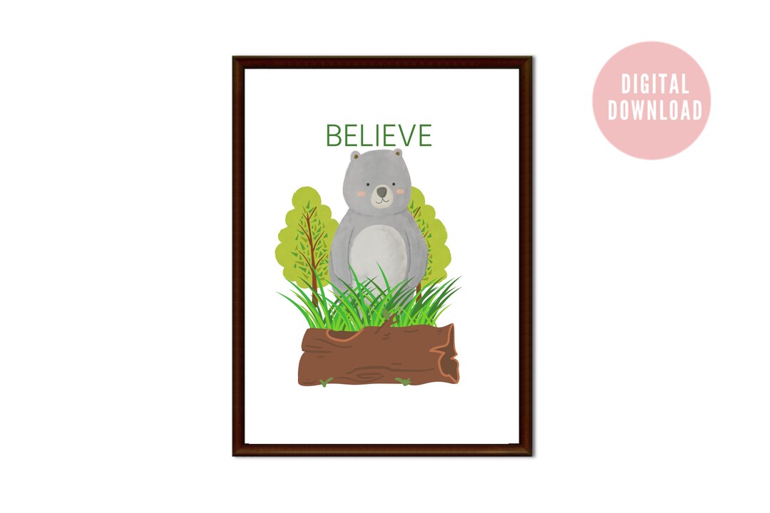 Children's Wall Art | Motivational Poster - Etsy