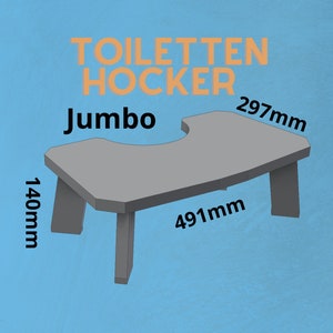 Toilettenhocker Jumbo DXF Datei Bild 1