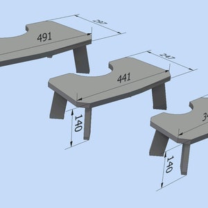 Tabouret de toilette Jumbo Fichier DXF image 3