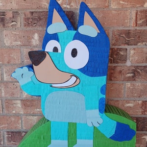 Handcrafted Bluey Piñata: Ready for candy (18x22&quot;)