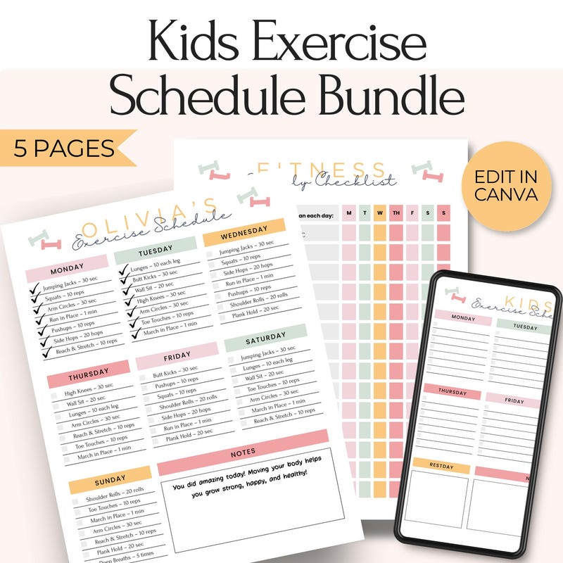 kids-daily-exercise-chart-etsy