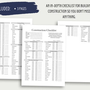 In-depth Building Construction Checklist Printable, General Contractor ...