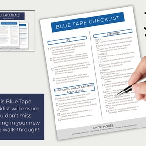 Blue Tape Checklist.pdf Ultimate Construction Checklist Bundle PDF, Construction Selections ...