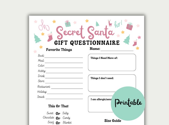 Secret Santa in Pink Tee Secret Santa in Pink Tee