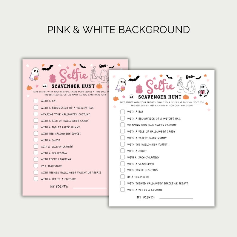 Printable Photo Scavenger Hunt Selfie Treasure Hunt - Etsy