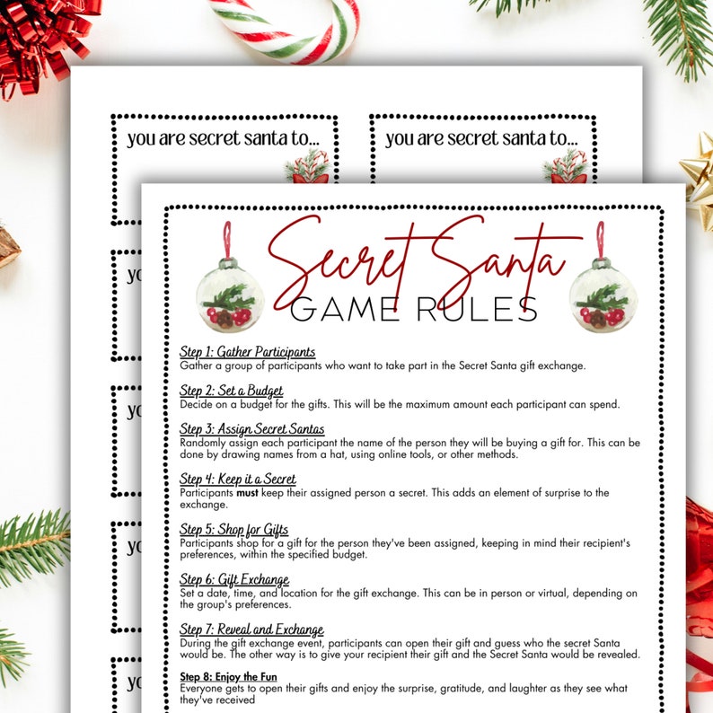 Office Gift Exchange Survey Form BUNDLE, Secret Santa Coworker