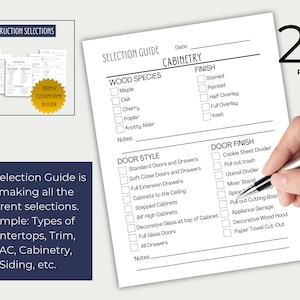 Ultimate Construction Checklist Bundle PDF, Construction Selections ...