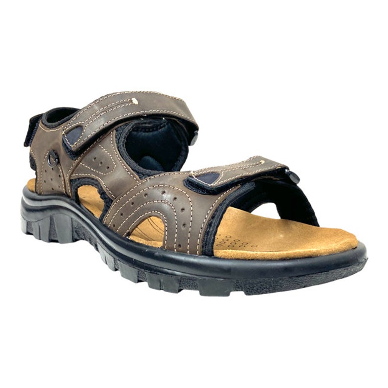 Nekta Footwear, Sandals for Men, Leather Sandals, Velcro Sandals, Wide ...