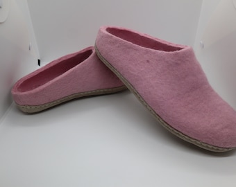 Unisex Pure Wool Felt Shoes & Slippers | Leather Sole | Handmade in Nepal