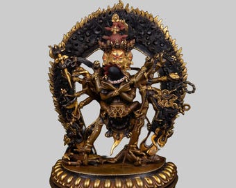 Chakrasamvara Yidam Statue | Tibetan Buddhist Deity, Sacred Tantric Art | Mystical Spiritual Sculpture | Perfect for Meditation and Altars