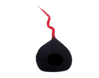 Black Cat Cave: Handmade Wool Pet Bed