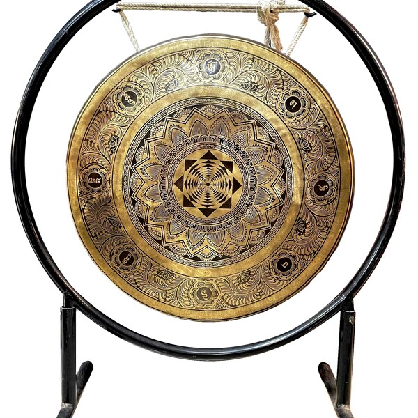 Gong With Stand Etsy