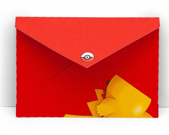 Pokemon DIY Envelope A1 - Digital Template - Instant download