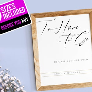 Tema LUA | Para ter e segurar modelo de placa, placa de casamento editável, placa de casamento DIY, download digital - elegante e minimalista moderno