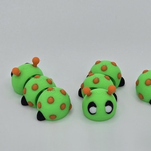Flexible Caterpillar | 3D Printed Caterpillar | Cute Caterpillar | Baby Caterpillar | Kids Toy | Articulated Body