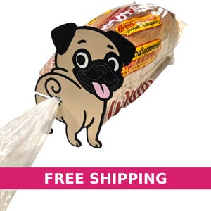 Funny Pug Butt Bread Bag Clip – Reusable Kitchen Sealer