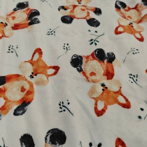 Woodland Fox Minky Blanket The Perfect Blanket for All Ages Throw Blanket Couch Snuggle image 2