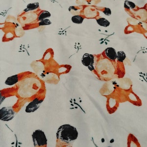 Woodland Fox Minky Blanket / La manta perfecta para todas las edades / Throw Blanket / Couch Snuggle imagen 5