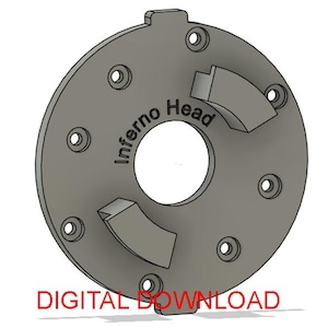 DIGITAL FILE 12 Foot Inferno Replacement Head Connectors | Home Depot Inferno Parts | STL 3D Print File