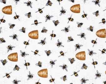 Bees Knees Digital Cuddle® Golden By Shannon Fabrics 2.5mm Pile Polyester Fabric