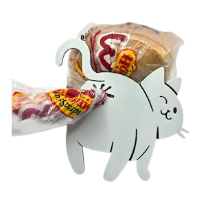 Funny Cat Butt Bag Clip | 3D Printed Reusable Kitchen Gadget, Cat Lover Gift