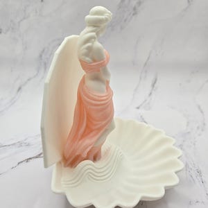 Aphrodite Shell Trinket Holder, Venus Ring Dish, Greek Mythology Vanity Decor zdjęcie 11