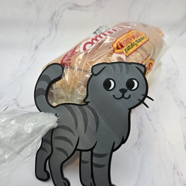 Scottish Fold Cat Butt Bread Clip - Funny Reusable Bag Sealer