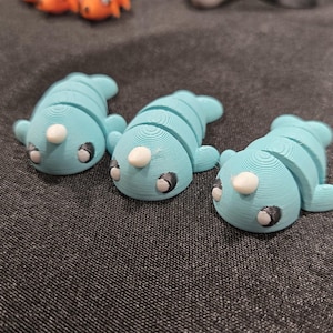 Flexible Narwhal | 3D Printed Narwhal | Cute Narwhal | Baby Narwhal | Kids Toy | Articulated Body