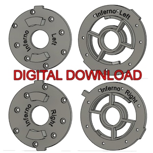 DIGITAL FILE 12 Foot Inferno Replacement Arm Connectors | Home Depot Inferno Parts | STL 3D Print File