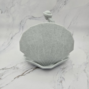 Aphrodite Shell Trinket Holder, Venus Ring Dish, Greek Mythology Vanity Decor zdjęcie 9