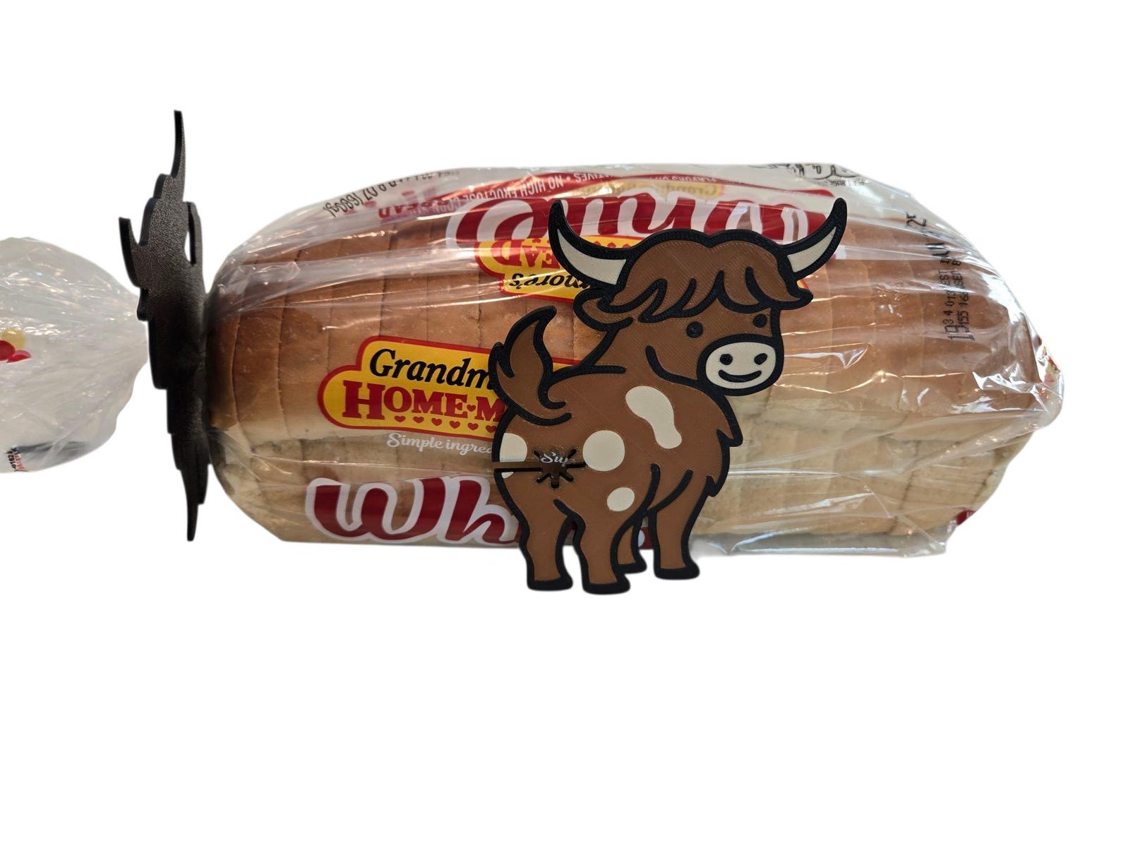 Highland Cow Butt Bread Clip: 3D Printed Kitchen Gadget, PLA Plastic ...